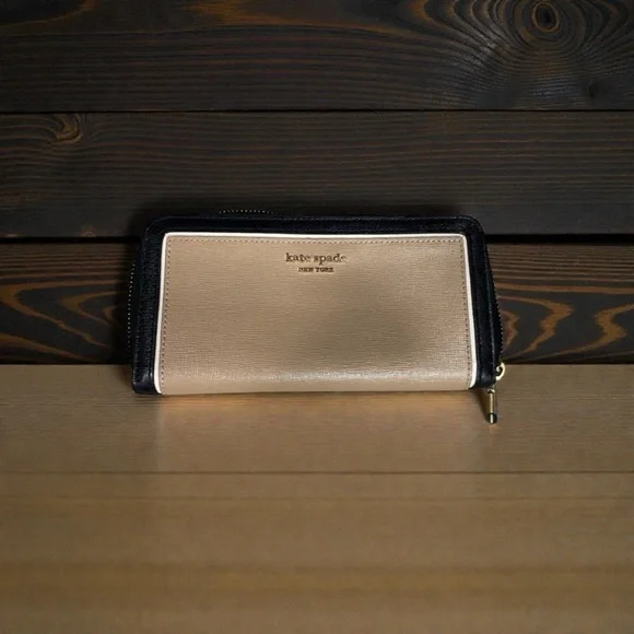 Kate Spade New York Morgan Color blocked Zip Around Continental Wallet - Picture 2 of 4